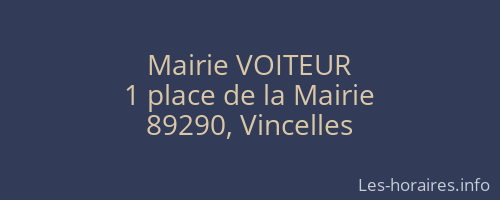 Mairie VOITEUR