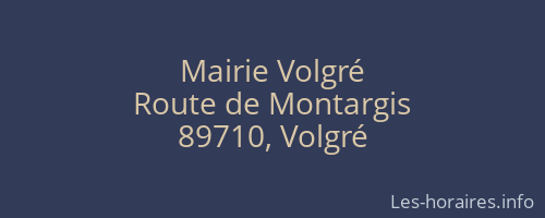 Mairie Volgr&eacute;