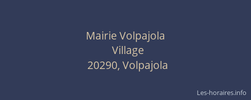 Mairie Volpajola