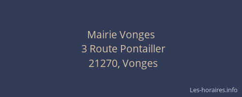 Mairie Vonges