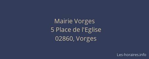 Mairie Vorges