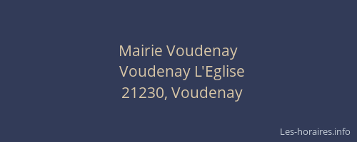Mairie Voudenay