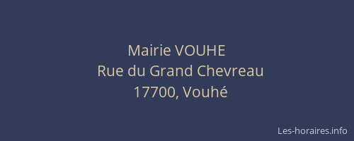 Mairie VOUHE