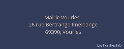 Mairie Vourles