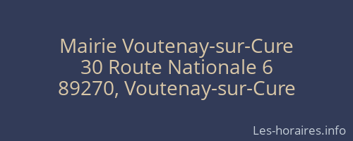 Mairie Voutenay-sur-Cure