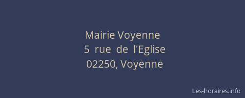 Mairie Voyenne