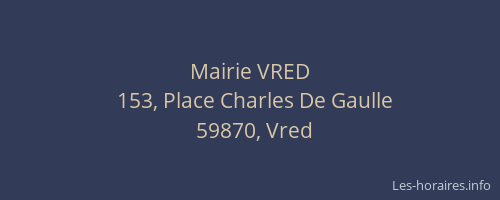 Mairie VRED