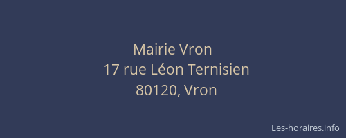 Mairie Vron