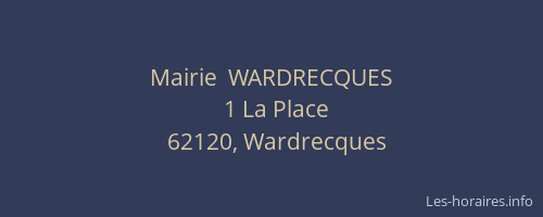 Mairie  WARDRECQUES