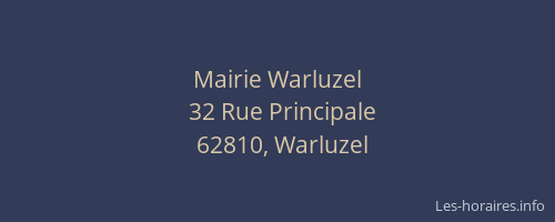 Mairie Warluzel