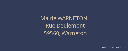 Mairie WARNETON
