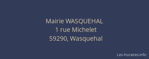 Mairie WASQUEHAL