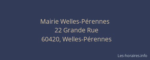 Mairie Welles-Pérennes