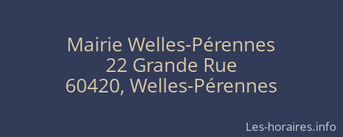 Mairie Welles-Pérennes