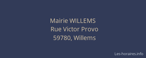 Mairie WILLEMS