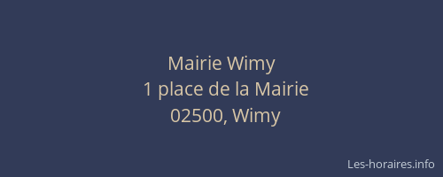 Mairie Wimy