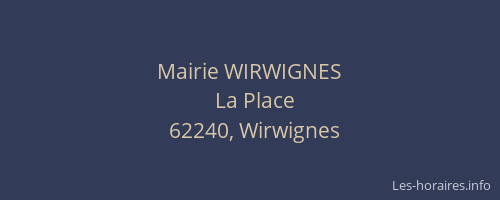 Mairie WIRWIGNES