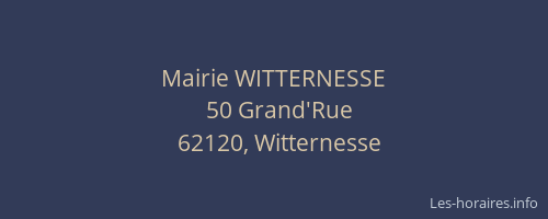 Mairie WITTERNESSE