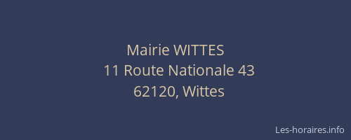 Mairie WITTES