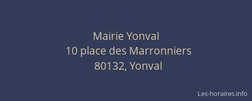 Mairie Yonval