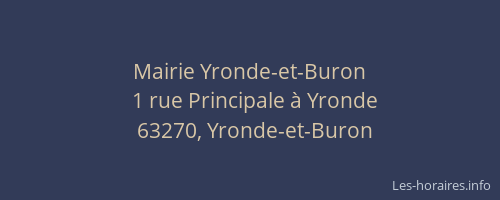 Mairie Yronde-et-Buron