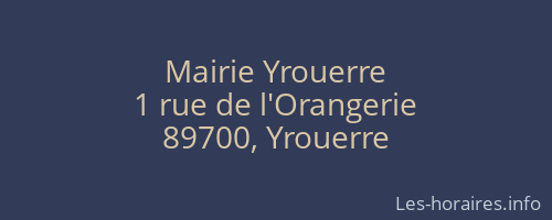 Mairie Yrouerre
