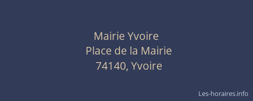 Mairie Yvoire