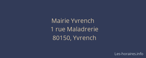 Mairie Yvrench