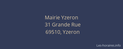 Mairie Yzeron