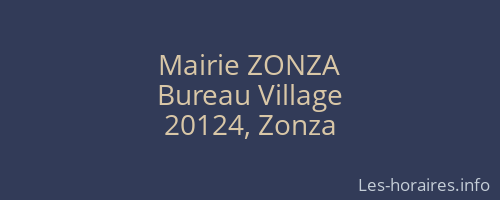 Mairie ZONZA