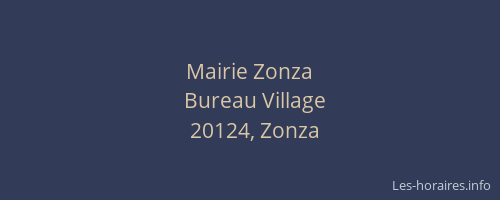 Mairie Zonza