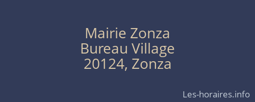 Mairie Zonza