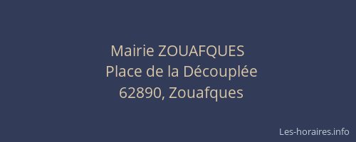 Mairie ZOUAFQUES
