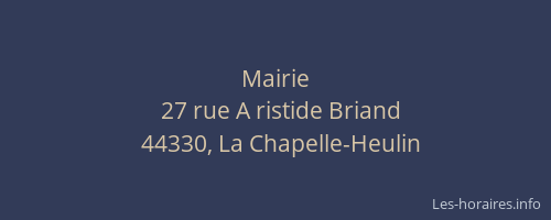 Mairie