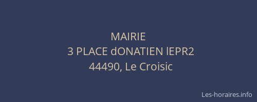 MAIRIE