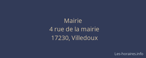 Mairie