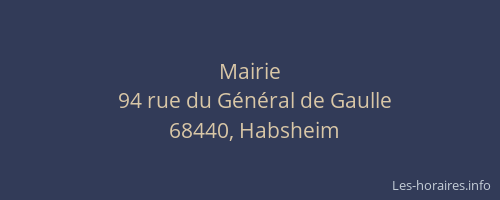 Mairie