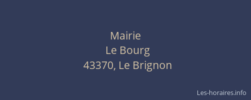Mairie