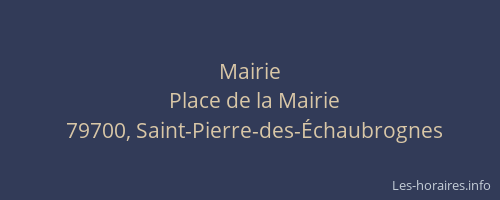 Mairie