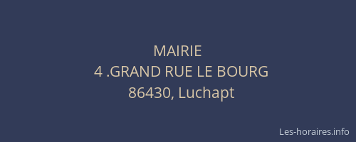 MAIRIE