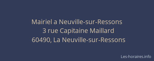 Mairiel a Neuville-sur-Ressons