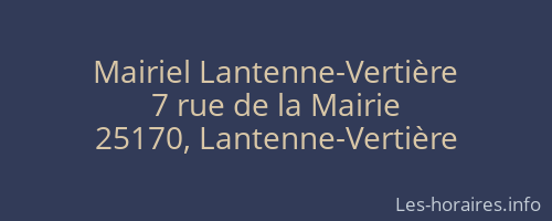 Mairiel Lantenne-Vertière
