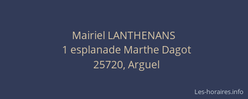 Mairiel LANTHENANS