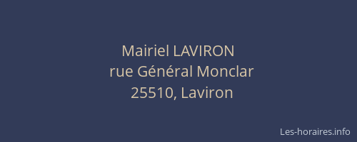 Mairiel LAVIRON
