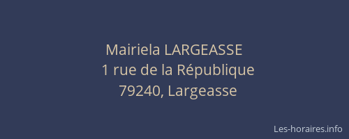 Mairiela LARGEASSE