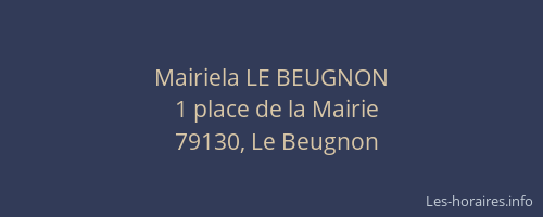 Mairiela LE BEUGNON