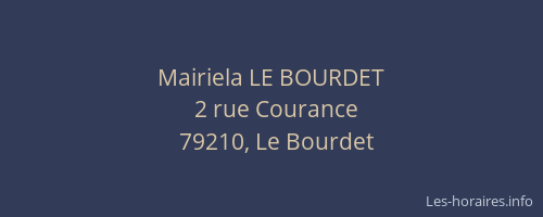 Mairiela LE BOURDET
