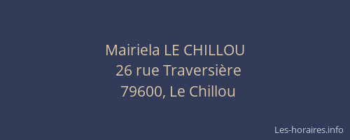 Mairiela LE CHILLOU