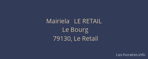 Mairiela   LE RETAIL