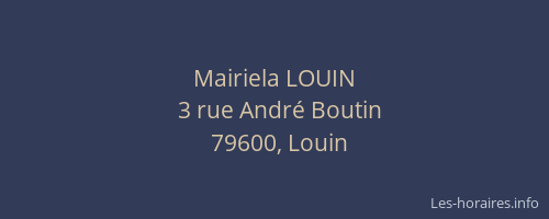 Mairiela LOUIN